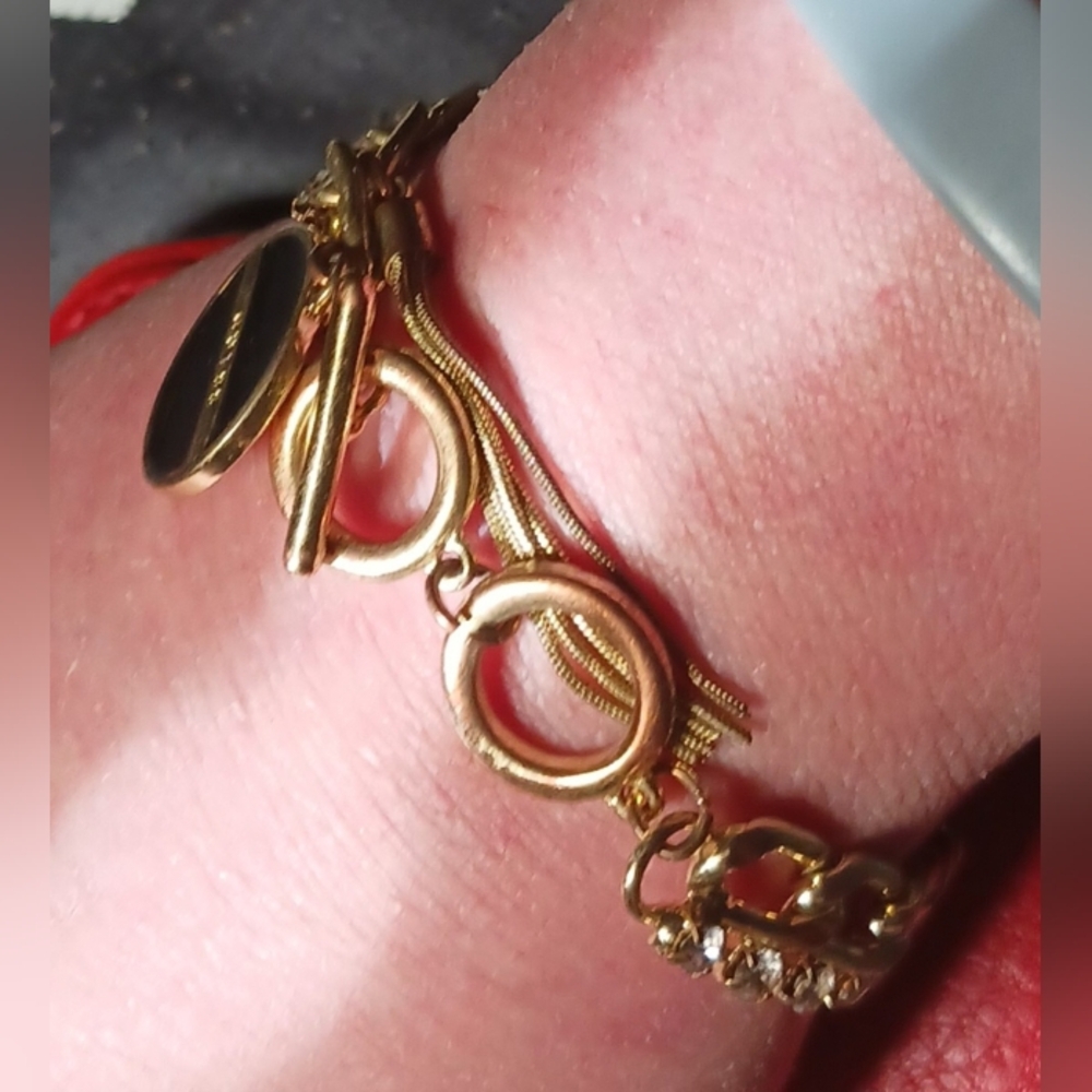 Guess Goldtone Bracelet with Charms - Picture 5 of 5